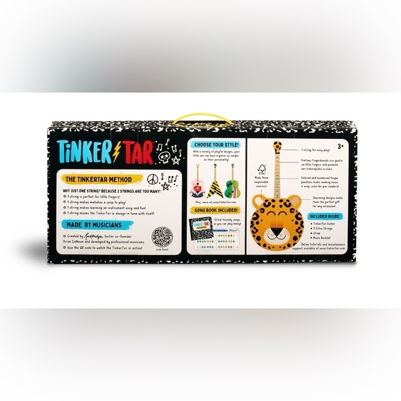 Tinker Tar Rainbow Heart Learning Guitar - Picture 3 of 4